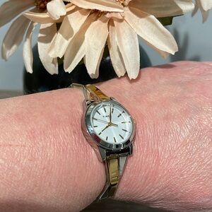 TIMEX Women’s Two Tone Expansion Band Watch